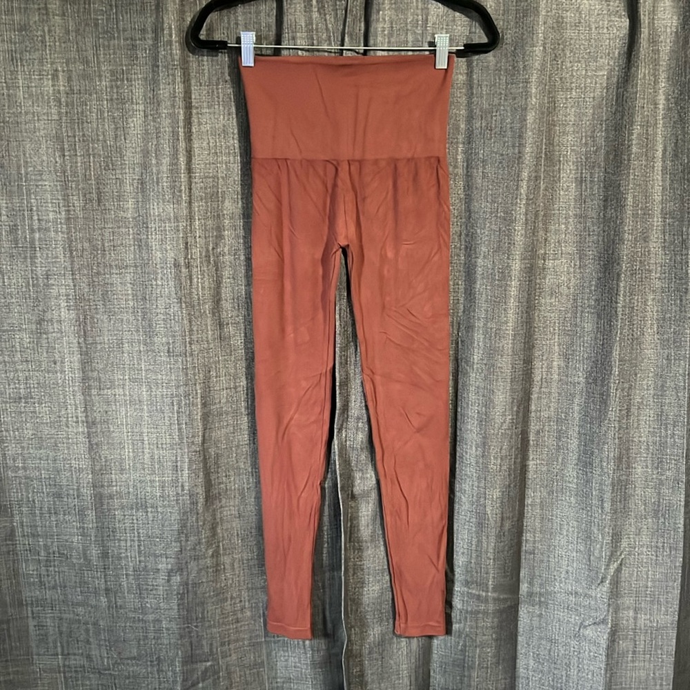 Elietian rust brown one size leggings